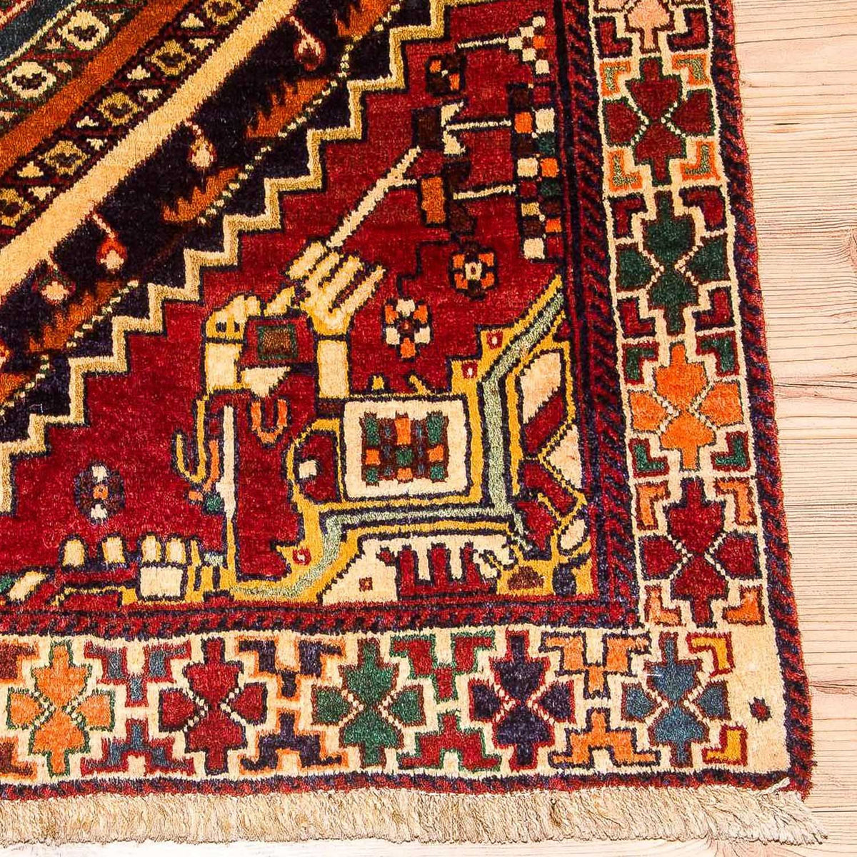 Qashqai Tæppe 125x212cm - Persisk tæppe