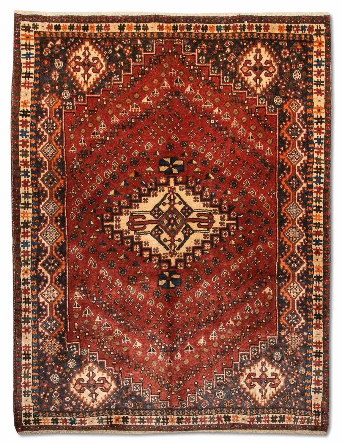 Persisk tæppe - Nomadisk - 224 x 163 cm - rød
