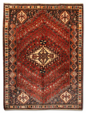 Persisk tæppe - Nomadisk - 224 x 163 cm - rød