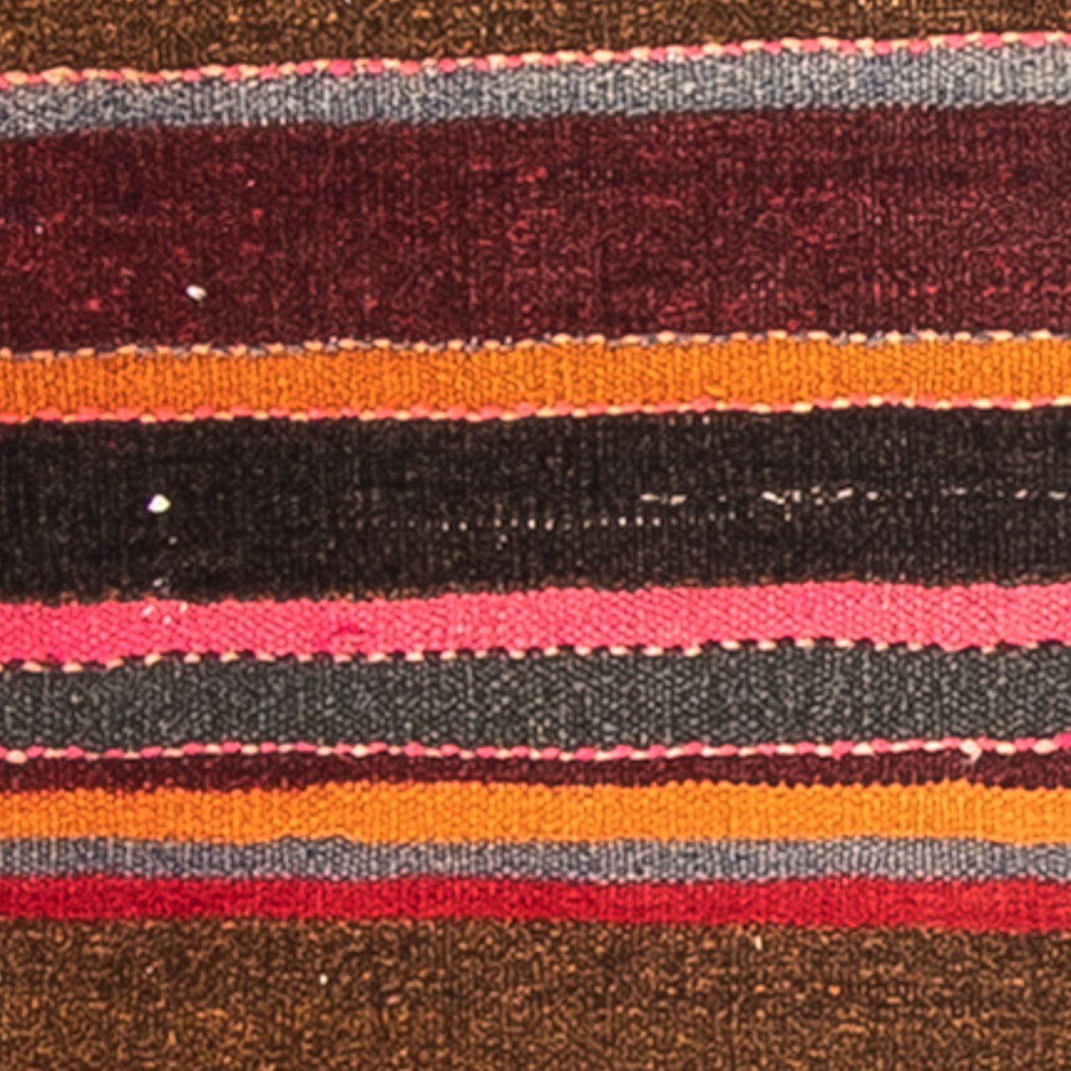 Kelim-tæppe - gammelt - 80 x 57 cm - flerfarvet