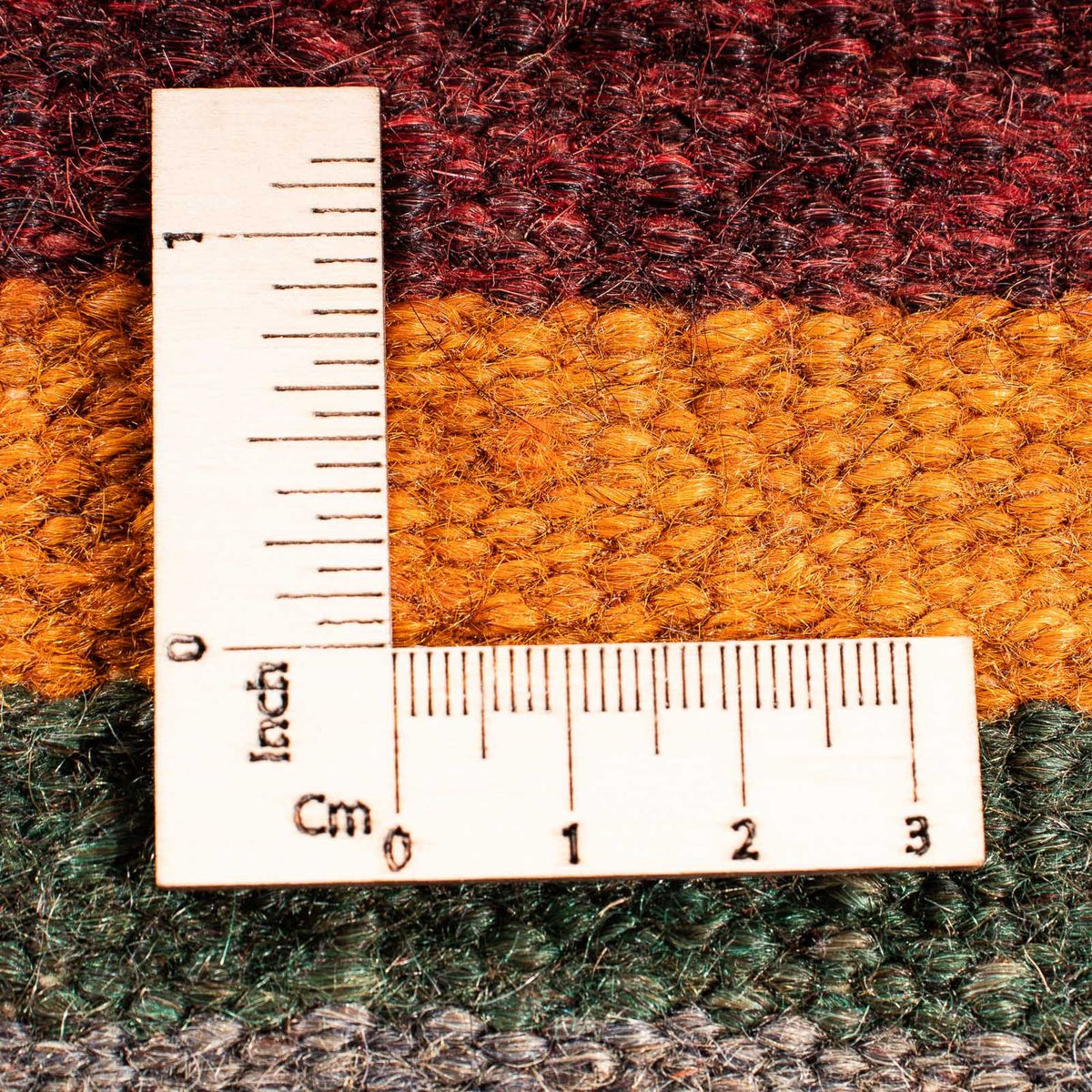 Kelim-tæppe - gammelt - 80 x 57 cm - flerfarvet