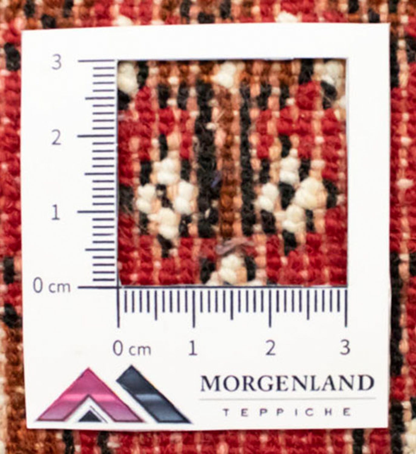 Løber Turkaman-tæppe - 100 x 50 cm - rød