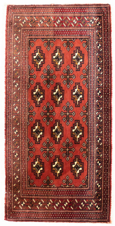 Turkaman-tæppe 50x100cm - Persisk tæppe