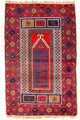 Baluch-tæppe 125x79cm - Orientalsk tæppe