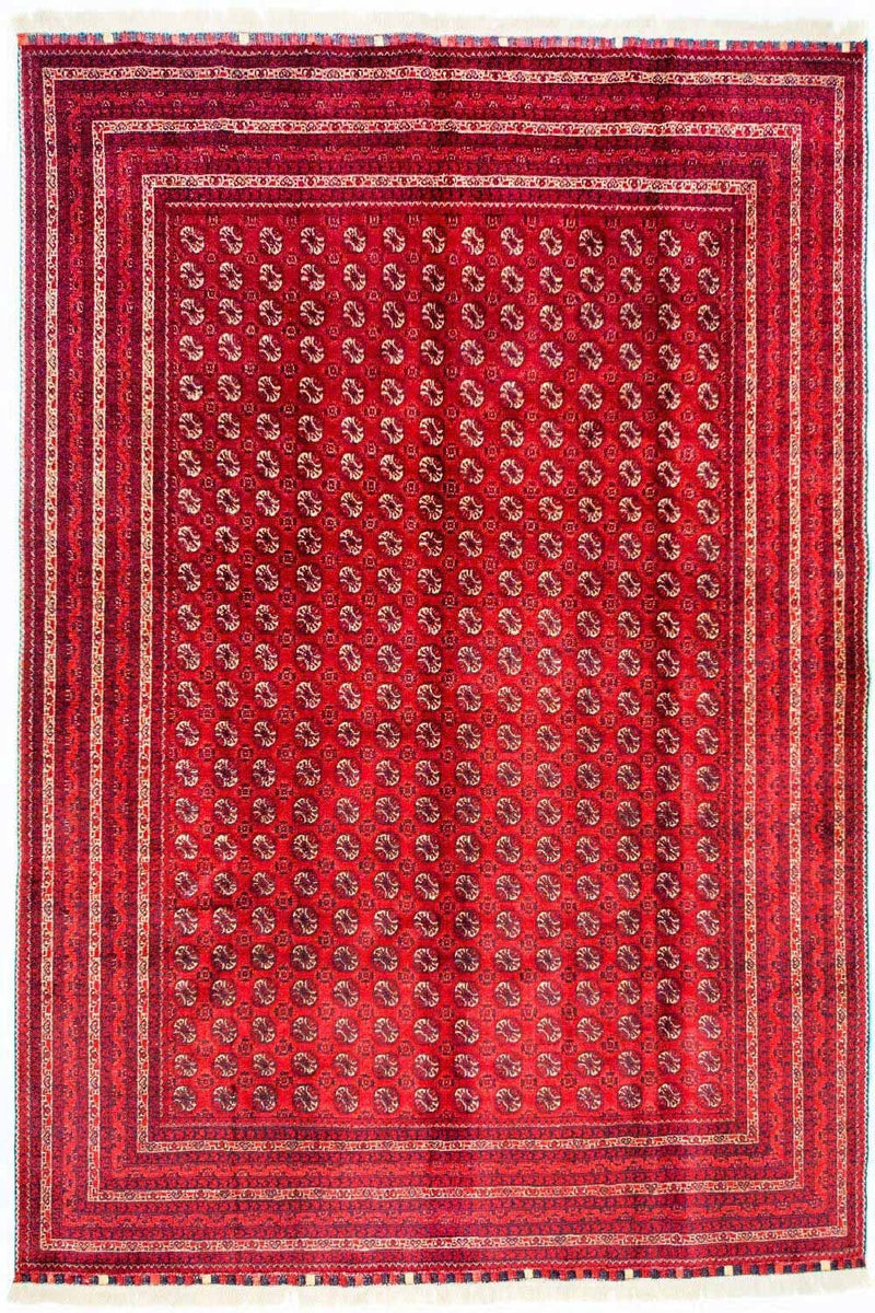 Afghansk tæppe - Bukhara - 300 x 195 cm - rød
