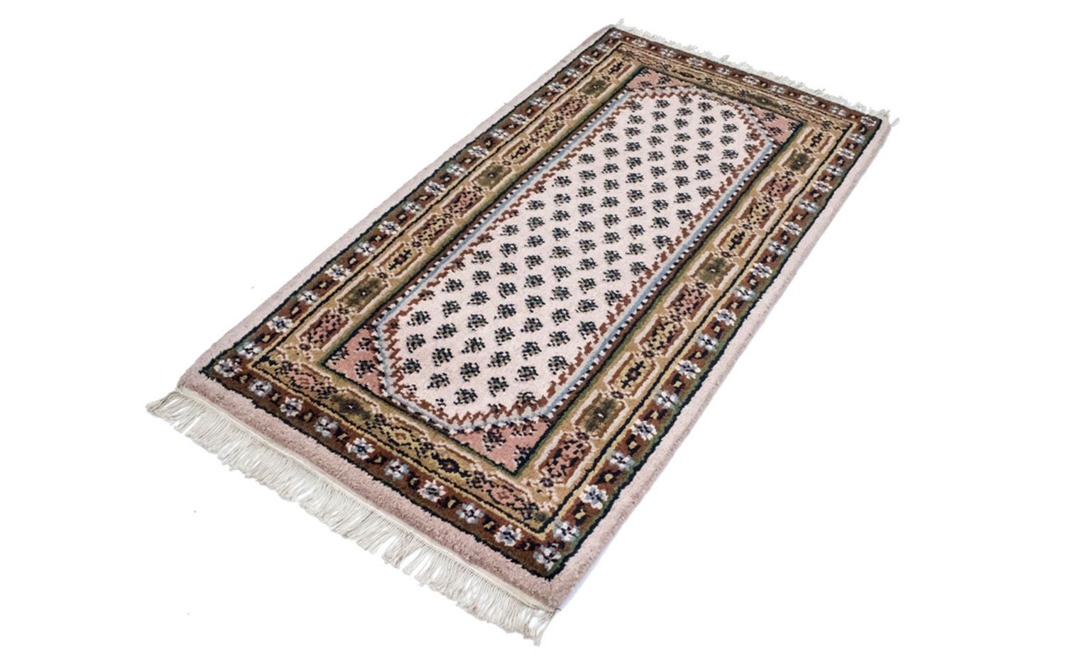Uldtæppe - 137 x 74 cm - beige
