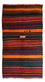 Kelim-tæppe - gammelt - 325 x 180 cm - flerfarvet