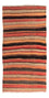 Kelim-tæppe - gammelt - 255 x 130 cm - flerfarvet