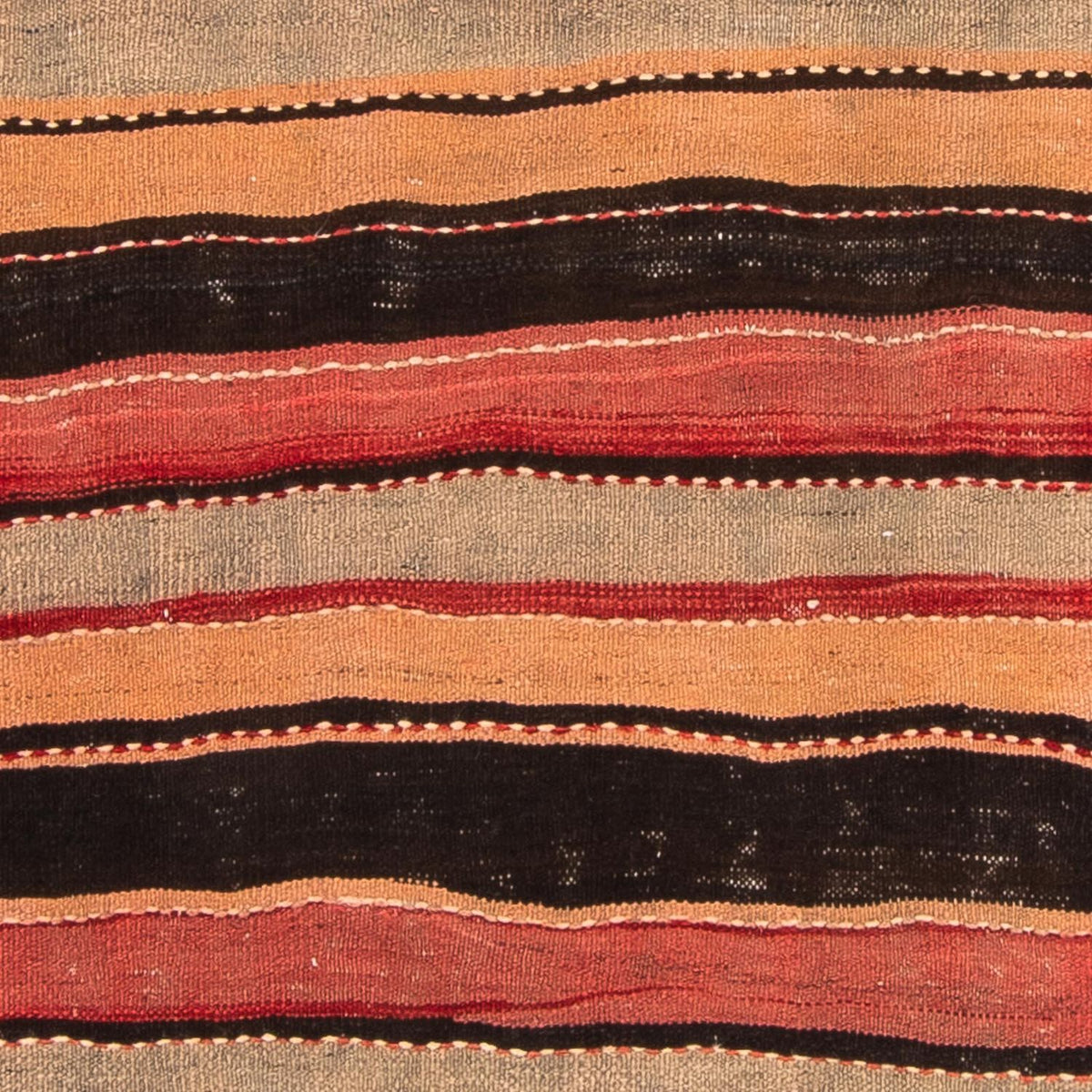 Kelim-tæppe - gammelt - 255 x 130 cm - flerfarvet