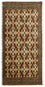 Løber Turkaman-tæppe - 100 x 50 cm - beige