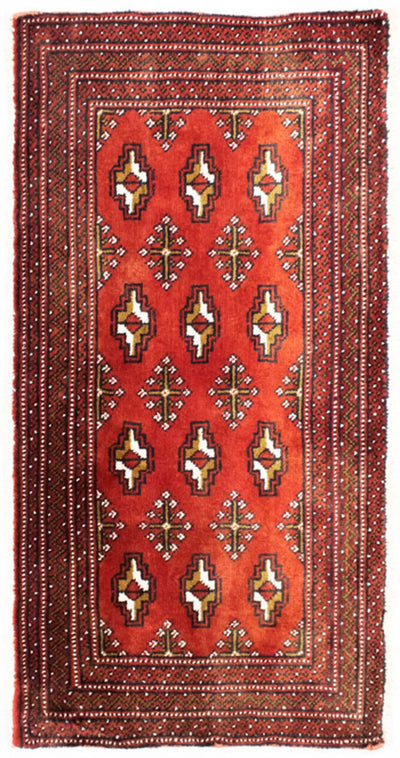 Turkaman-tæppe 50x100cm - Persisk tæppe