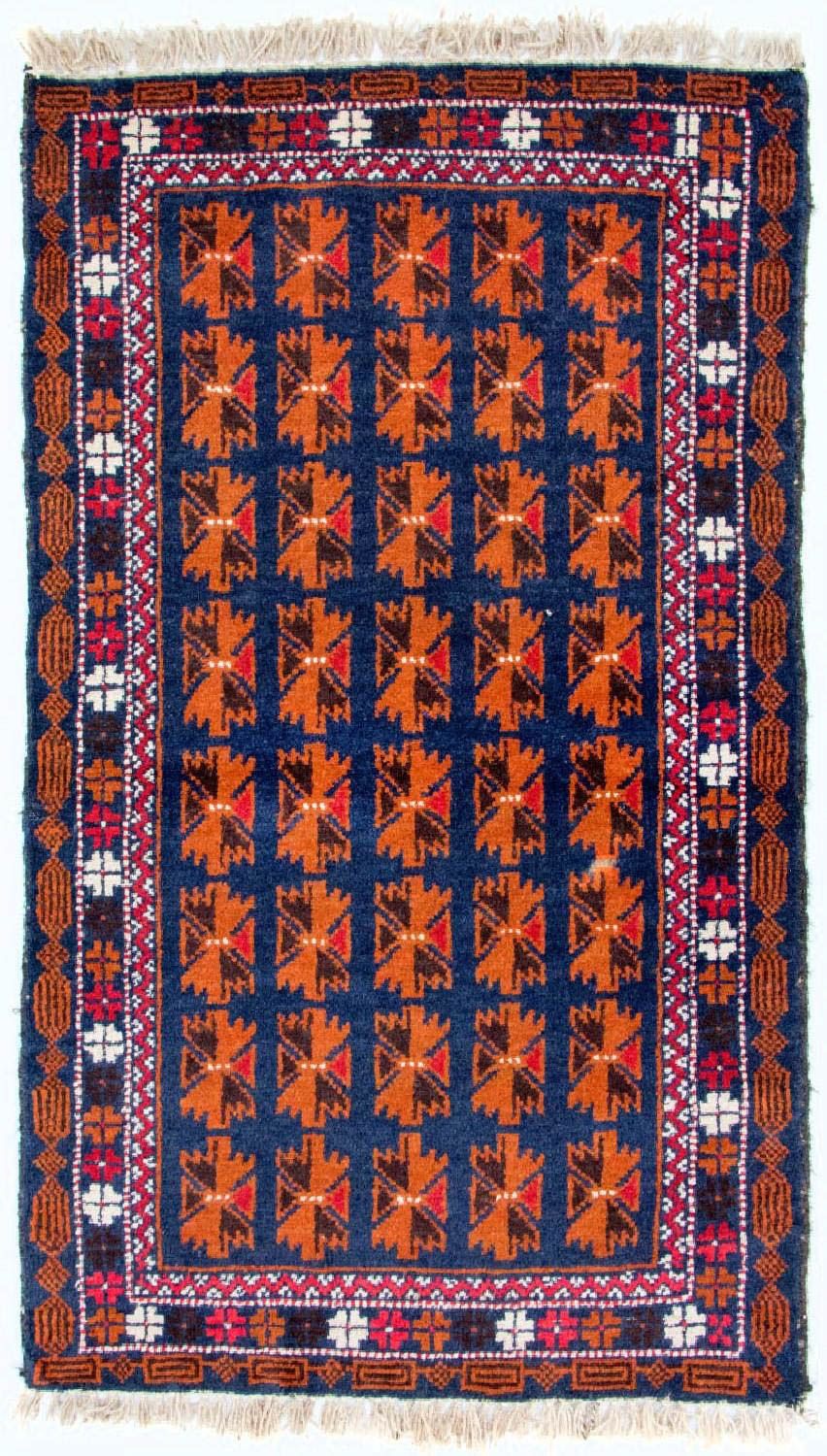 Baluch-tæppe - 136 x 77 cm - blå