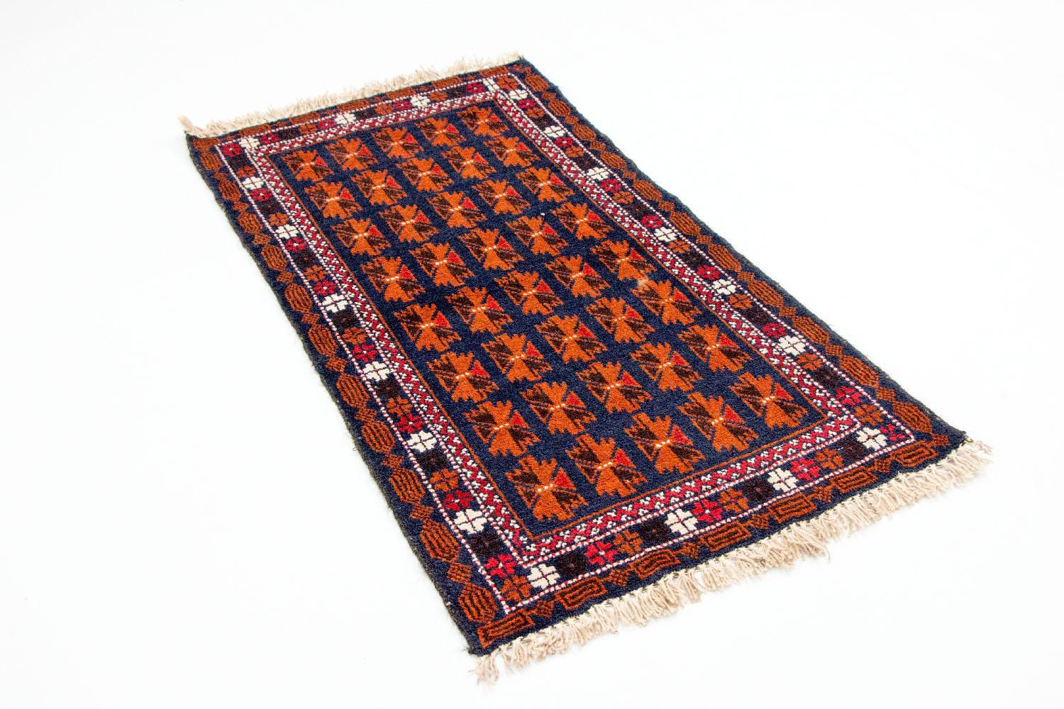 Baluch-tæppe - 136 x 77 cm - blå