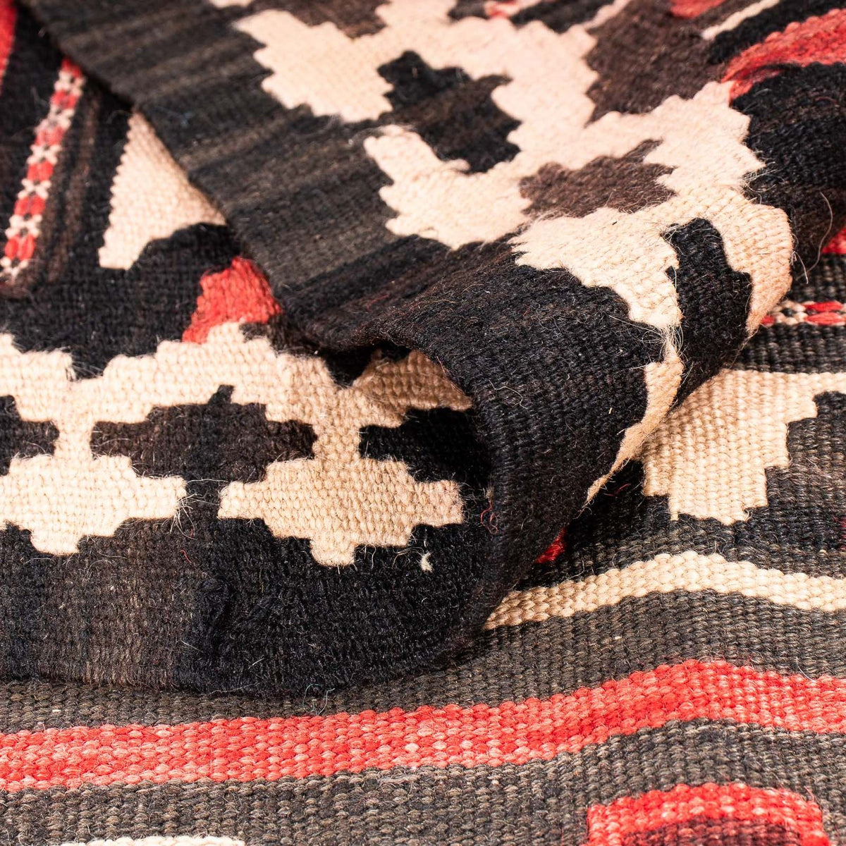 Løber Kelim-tæppe - gammelt - 300 x 145 cm - flerfarvet