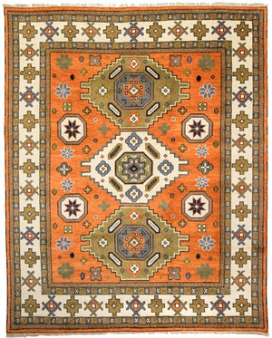 Orientalsk tæppe - 304 x 249 cm - orange