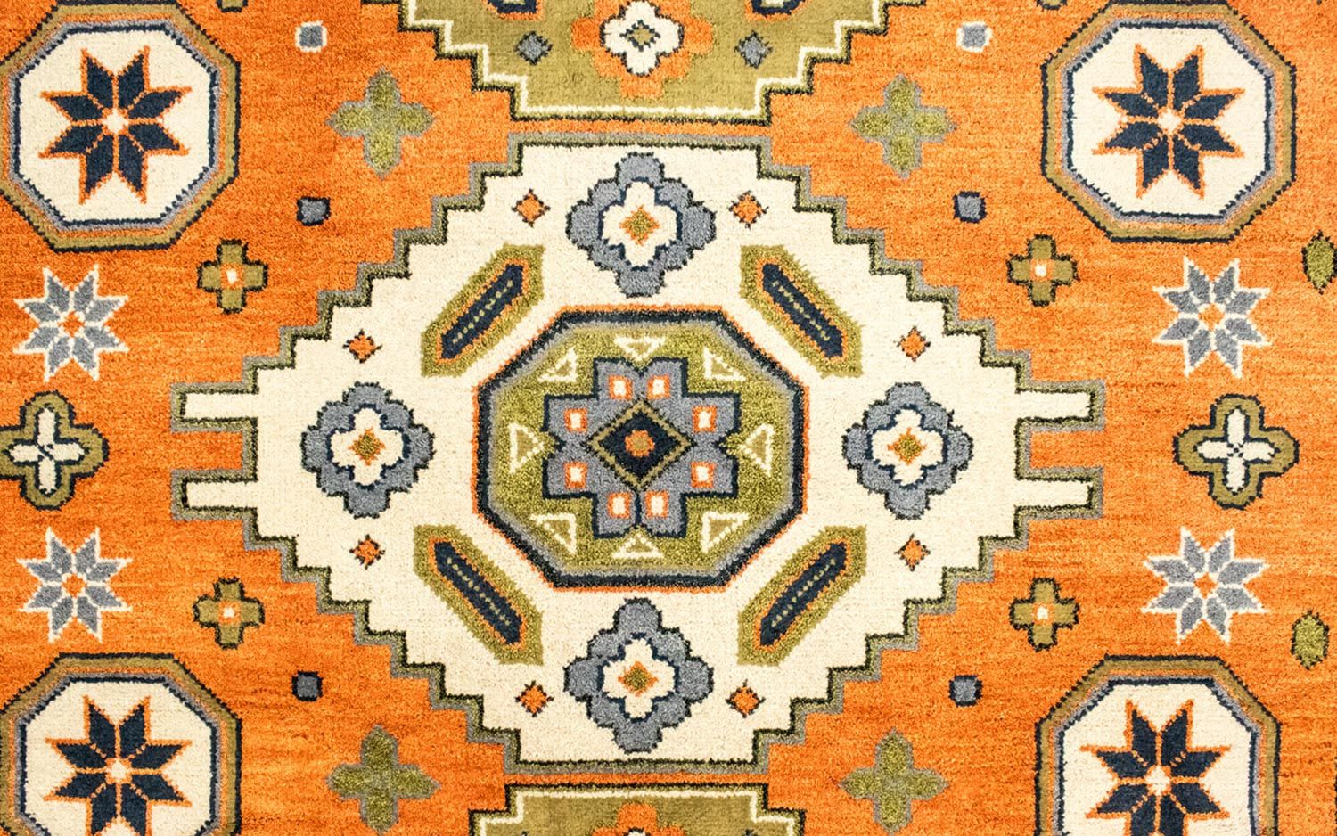Orientalsk tæppe - 304 x 249 cm - orange