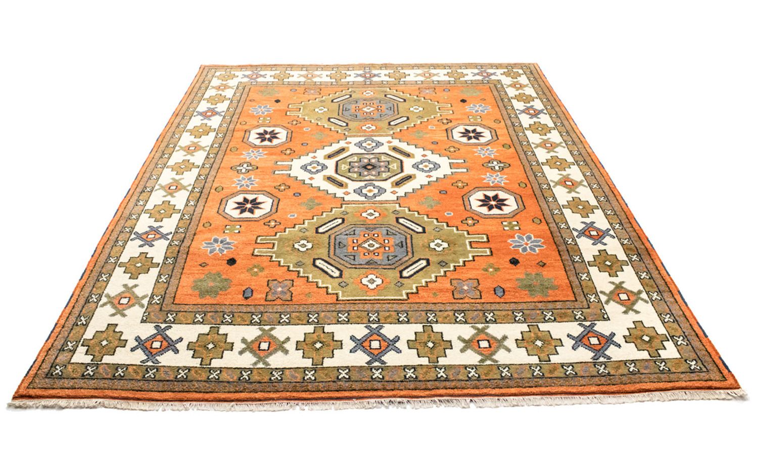 Orientalsk tæppe - 304 x 249 cm - orange