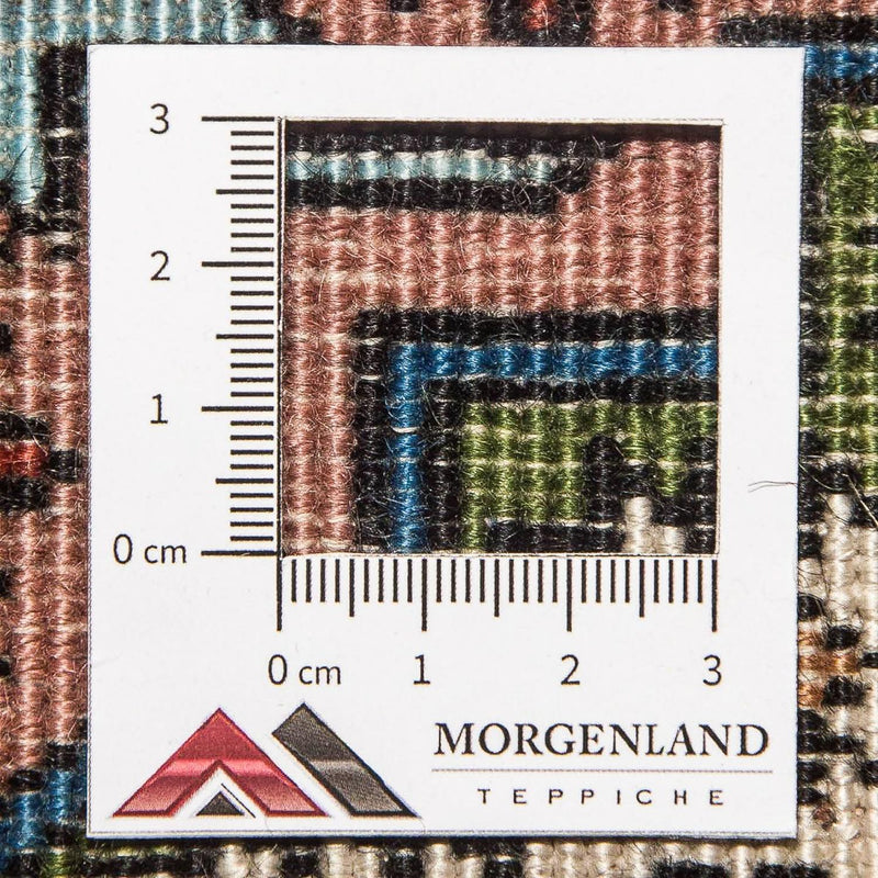 Persisk tæppe - Nomadisk - 55 x 39 cm - lys brun