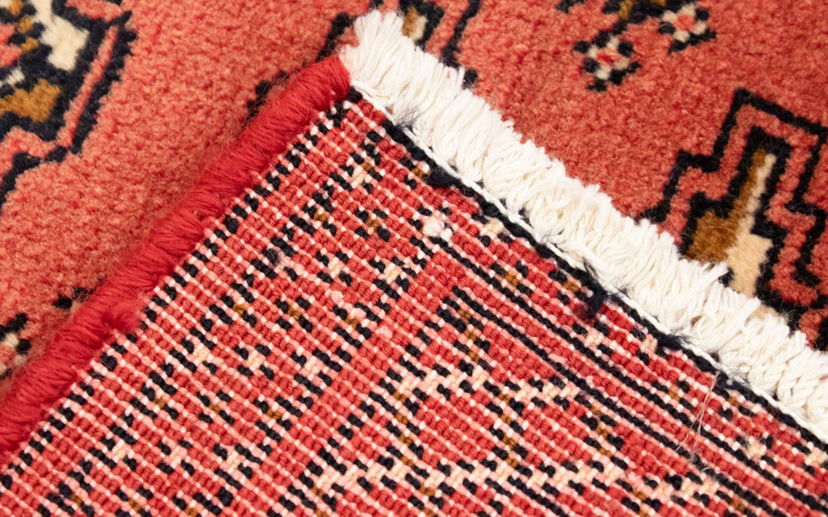Løber Turkaman-tæppe - 100 x 50 cm - rød