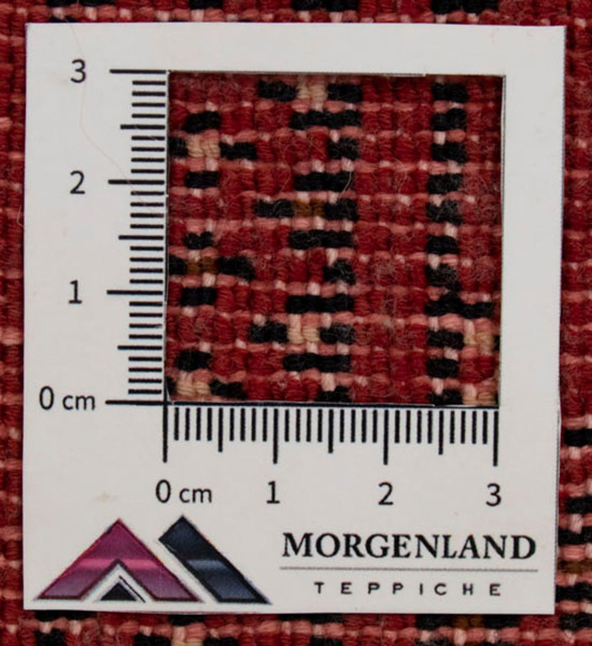 Løber Turkaman-tæppe - 100 x 50 cm - rød