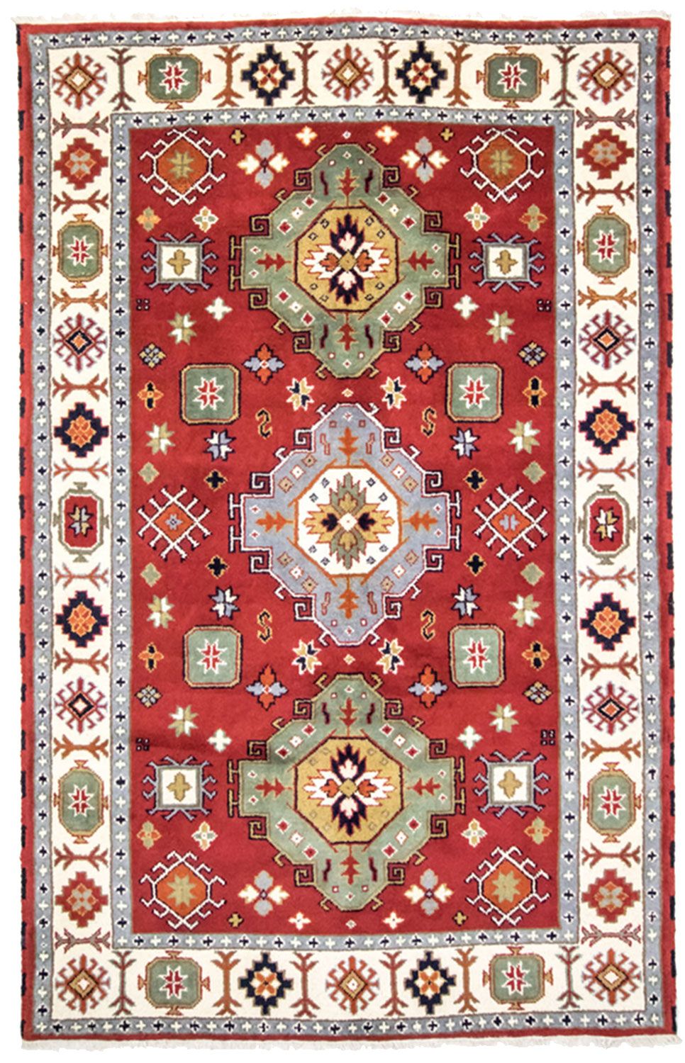 Orientalsk tæppe - 302 x 202 cm - rød