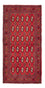 Løber Turkaman-tæppe - 100 x 50 cm - mørkerød