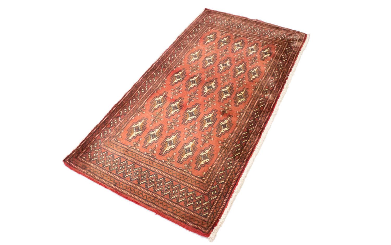 Turkaman-tæppe - 130 x 60 cm - rust