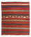 Kelim-tæppe - gammelt - 180 x 160 cm - flerfarvet