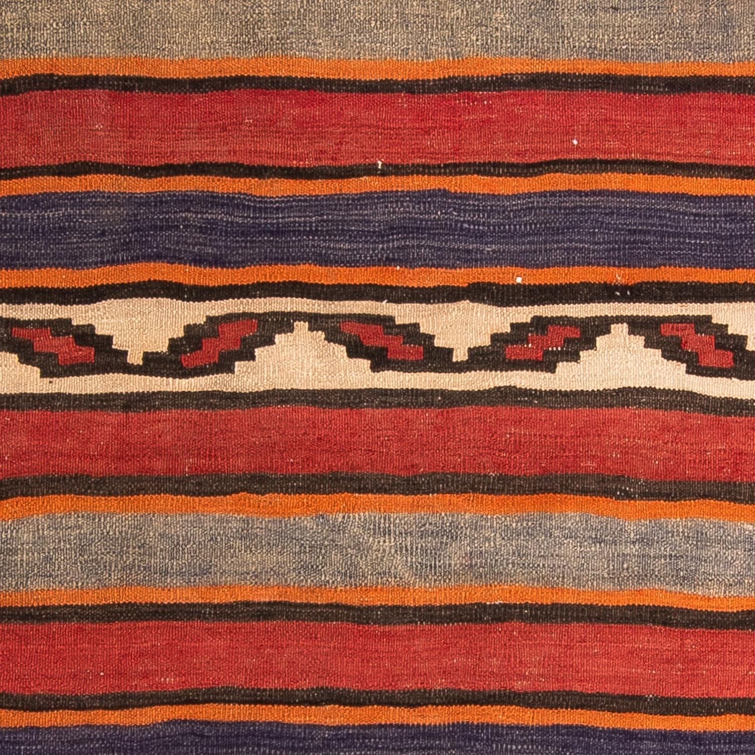 Kelim-tæppe - gammelt - 180 x 160 cm - flerfarvet