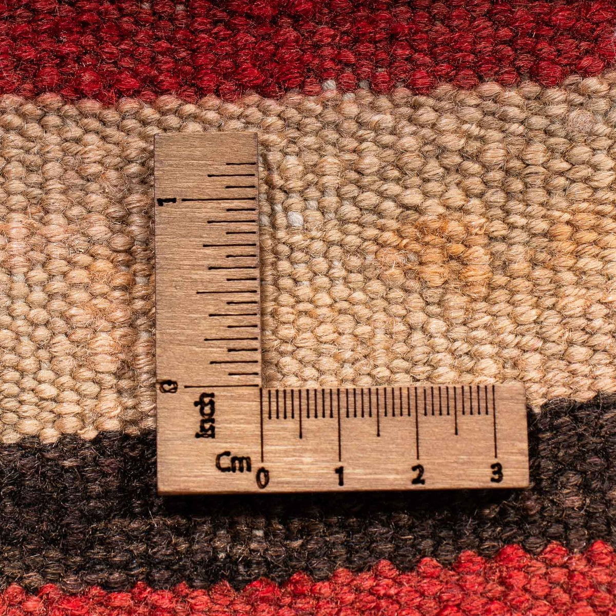 Kelim-tæppe - gammelt - 180 x 160 cm - flerfarvet