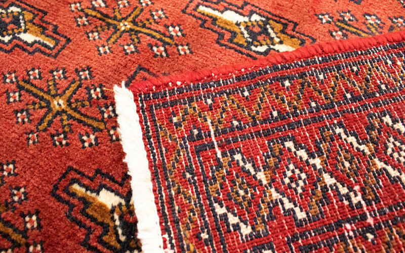Turkaman-tæppe - 130 x 60 cm - rust