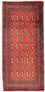 Turkaman-tæppe - 130 x 60 cm - rød