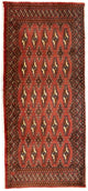Turkaman-tæppe 130x60cm - Persisk tæppe