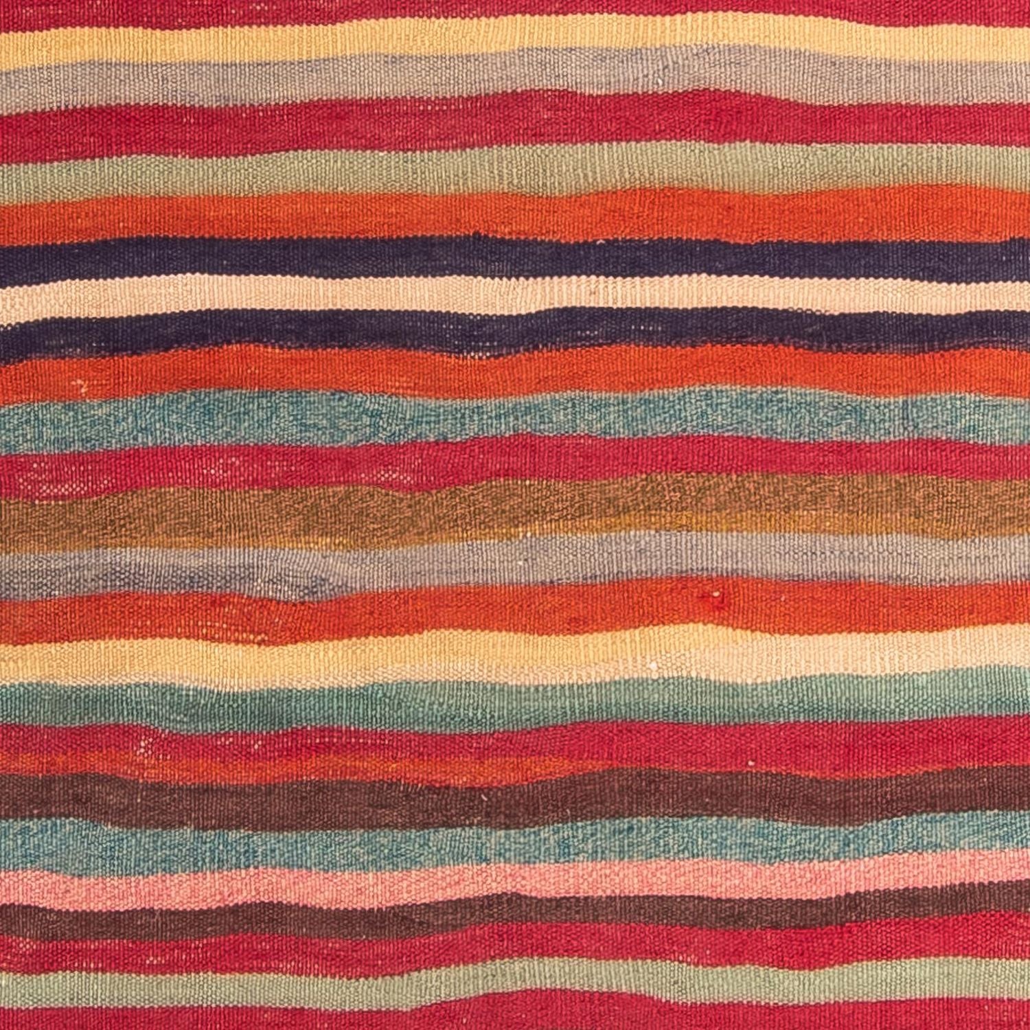 Kelim-tæppe - gammelt - 190 x 145 cm - flerfarvet