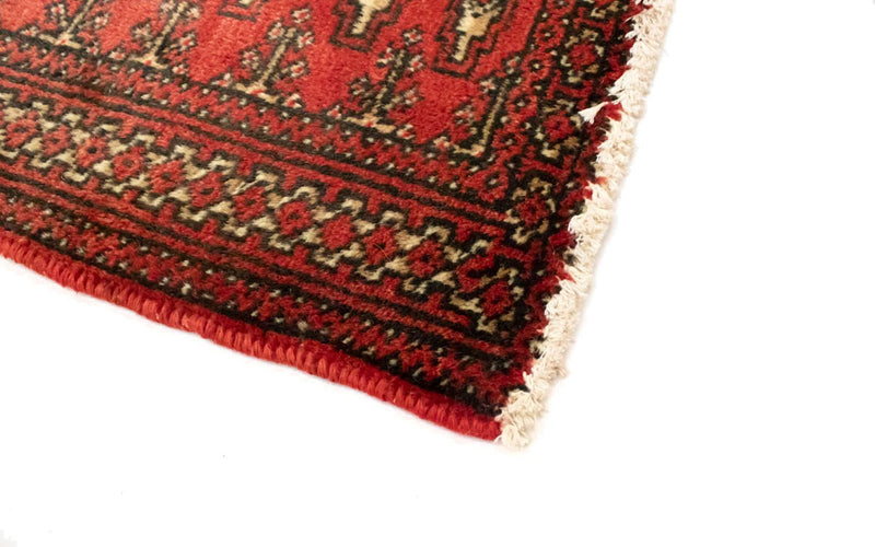 Turkaman-tæppe - 130 x 60 cm - rød