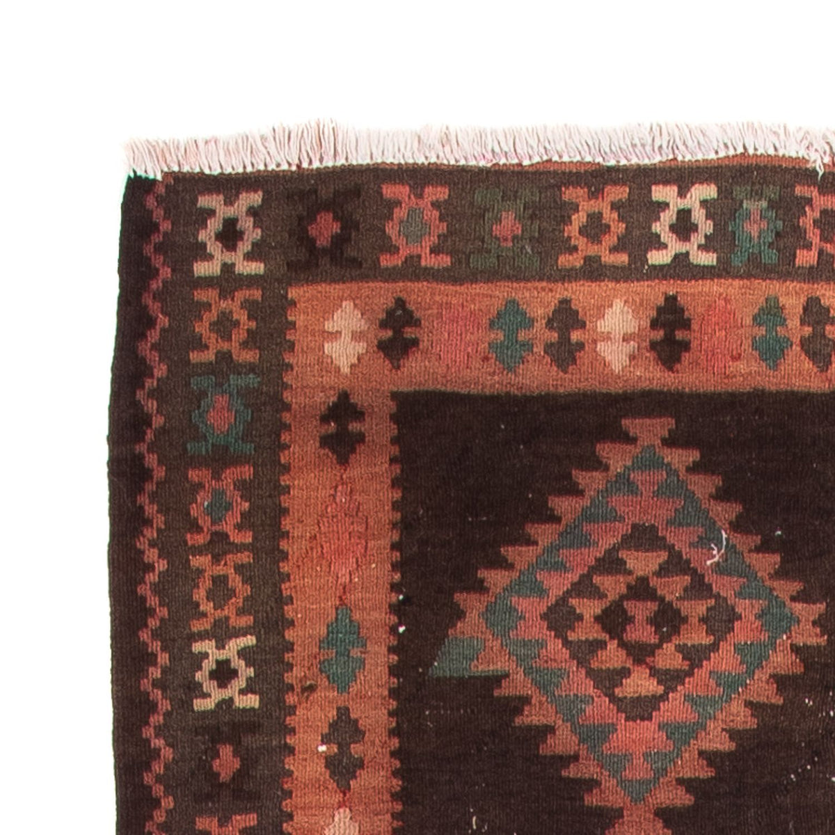 Løber Kelim-tæppe - gammelt - 290 x 110 cm - flerfarvet