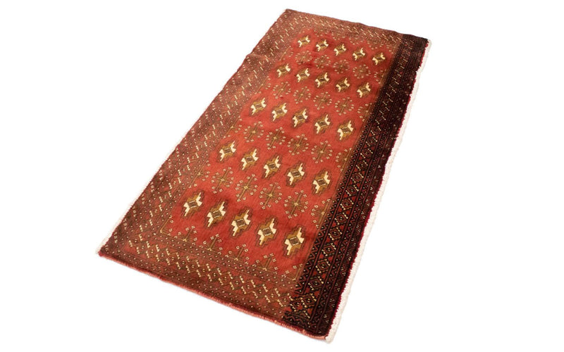 Turkaman-tæppe - 130 x 60 cm - rust
