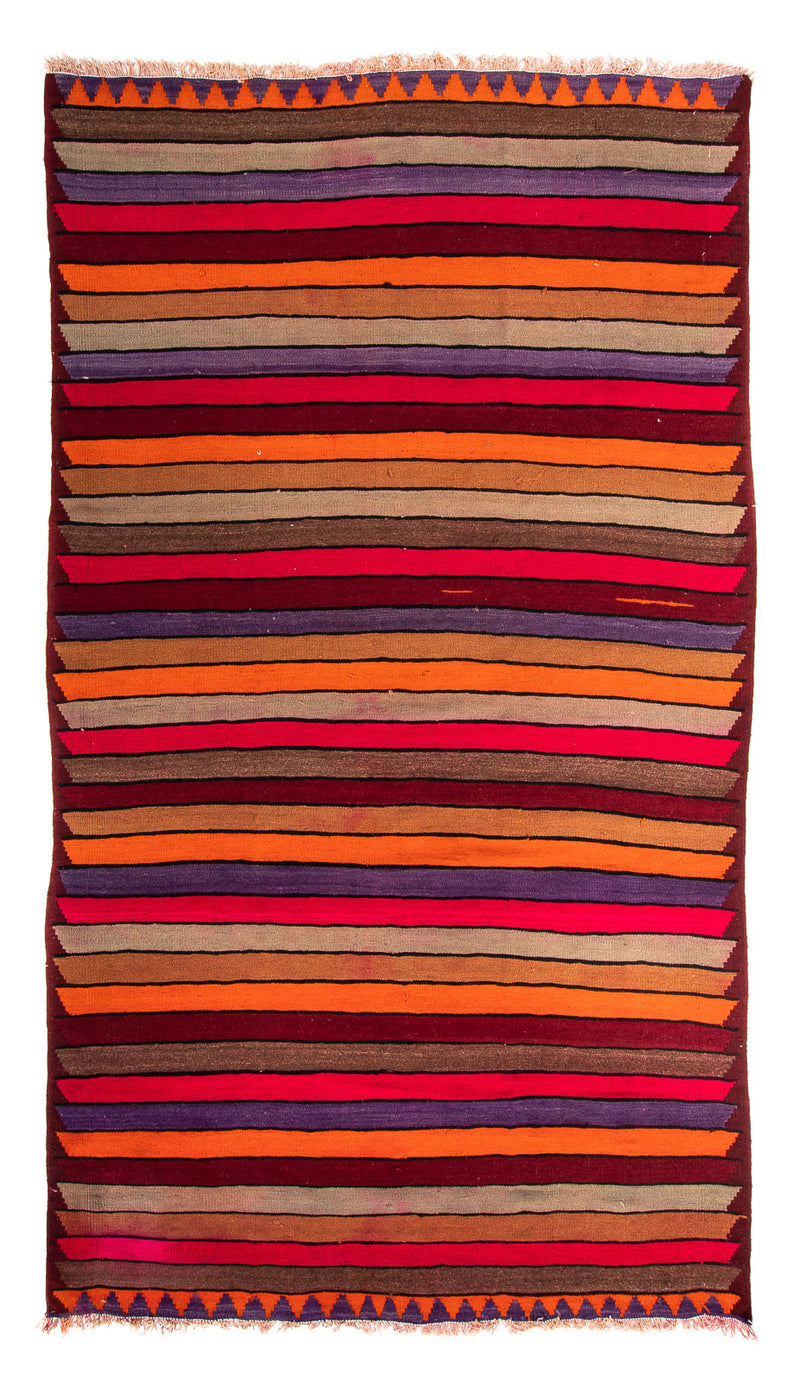 Løber Kelim-tæppe - gammelt - 355 x 125 cm - flerfarvet