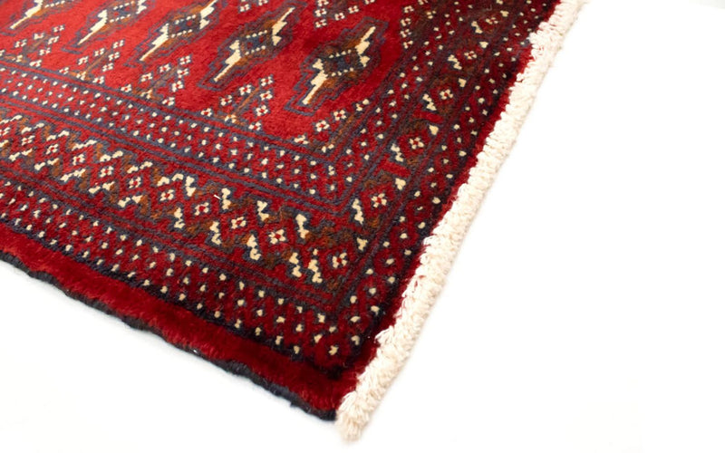 Turkaman-tæppe - 130 x 60 cm - rød