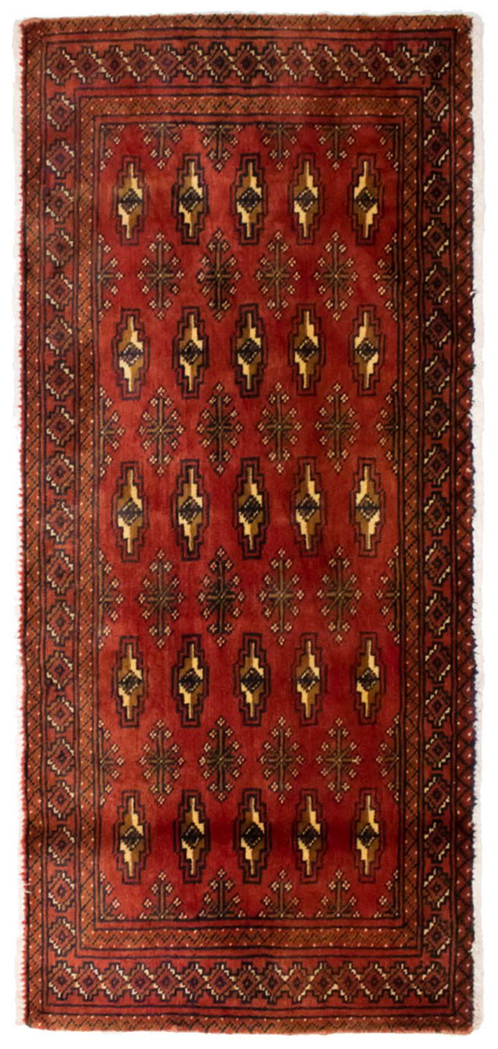 Turkaman-tæppe - 130 x 60 cm - rust
