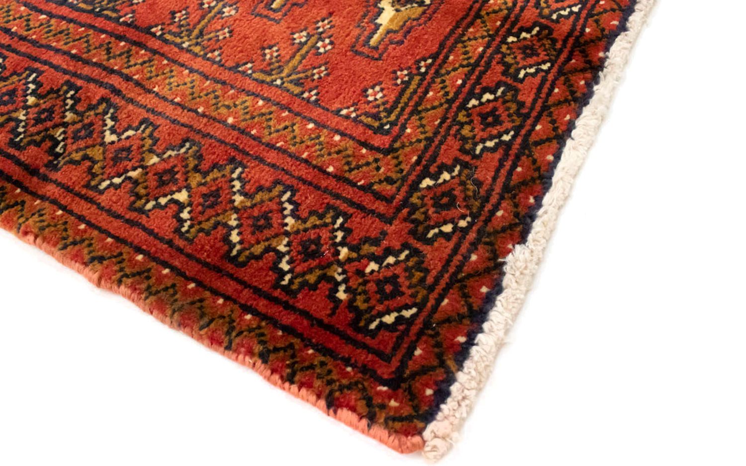 Turkaman-tæppe - 130 x 60 cm - rust