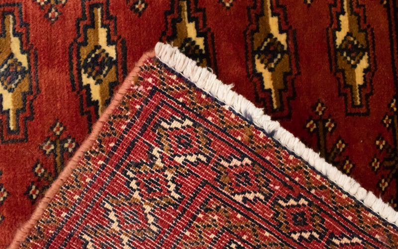 Turkaman-tæppe - 130 x 60 cm - rust