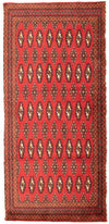 Turkaman-tæppe 60x130cm - Persisk tæppe - Rektangulær / Rød / 60 x 130 cm Rektangulær