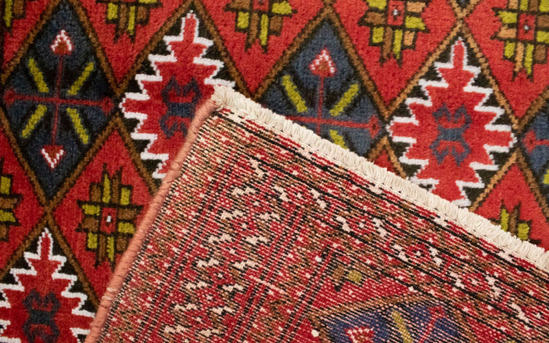 Turkaman-tæppe - 130 x 60 cm - orange