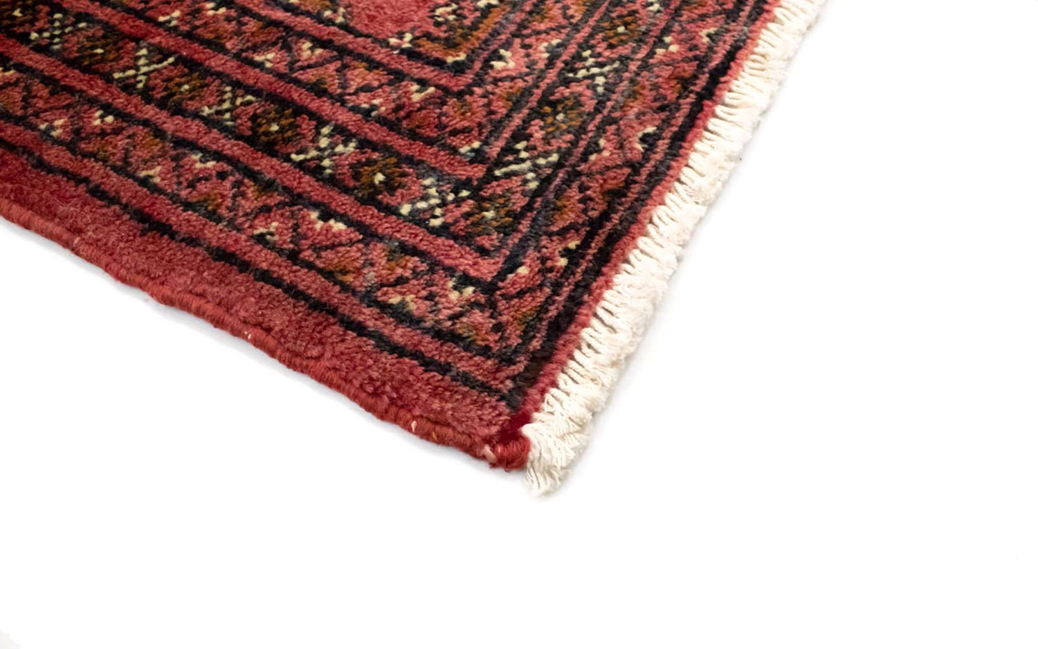 Turkaman-tæppe - 130 x 60 cm - lysrød