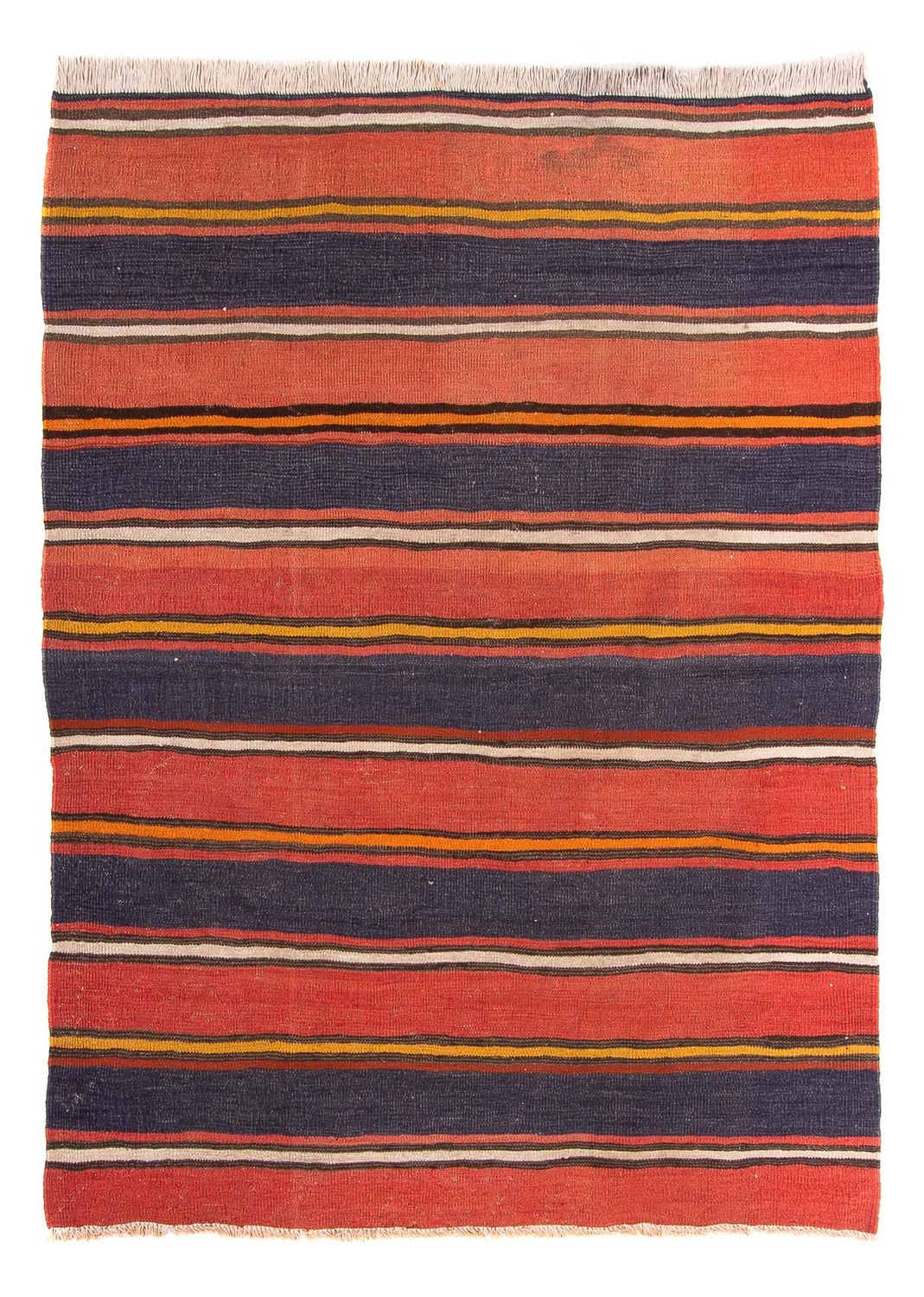 Kelim-tæppe - gammelt - 200 x 150 cm - flerfarvet