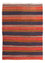 Kelim-tæppe - gammelt - 200 x 150 cm - flerfarvet