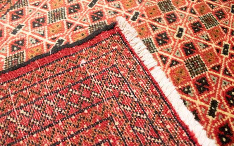Turkaman-tæppe - 130 x 60 cm - lysrød
