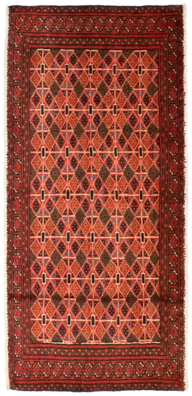 Turkaman-tæppe - 130 x 60 cm - orange