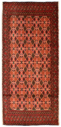 Turkaman-tæppe - 130 x 60 cm - orange